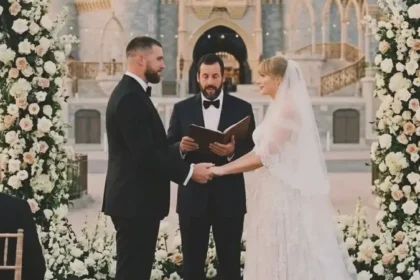 Penyanyi pop dunia Taylor Swift resmi menikah dengan bintang National Football League (NFL) Travis Kelce di Ne York,