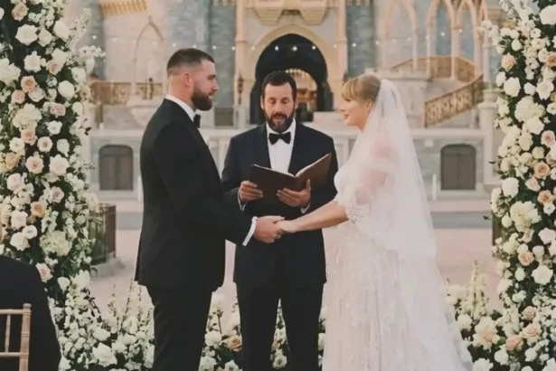 Penyanyi pop dunia Taylor Swift resmi menikah dengan bintang National Football League (NFL) Travis Kelce di Ne York,