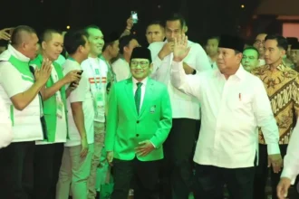 Presiden Prabowo Subianto dan Ketua Umum PKB Muhaimin Iskandar alias Cak Imin.
