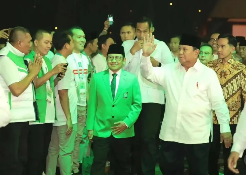 Presiden Prabowo Subianto dan Ketua Umum PKB Muhaimin Iskandar alias Cak Imin.