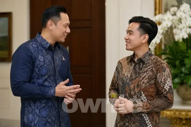 Wapres Gibran Rakabuming Raka bersama Ketua Umum Partai Demokrat, Agus Harimurti Yudhoyono (AHY)