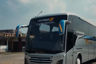 Ilustrasi bus pariwisata