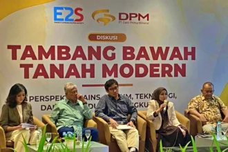 Diskusi bertemakan Tambang Bawah Tanah Modern Perspektif Sains, Hukum, Teknolog dan Perlindungan Lingkungan yang digelar Editor Energy and Mining Society (E2S), di jakarta Senin, 27 Juli 2026. (Sumber: Owrite/Dusep Malik)