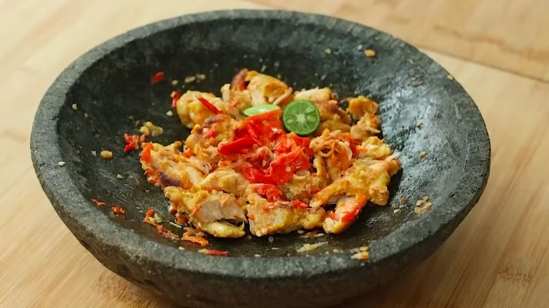 Resep menu Ayam Geprek.