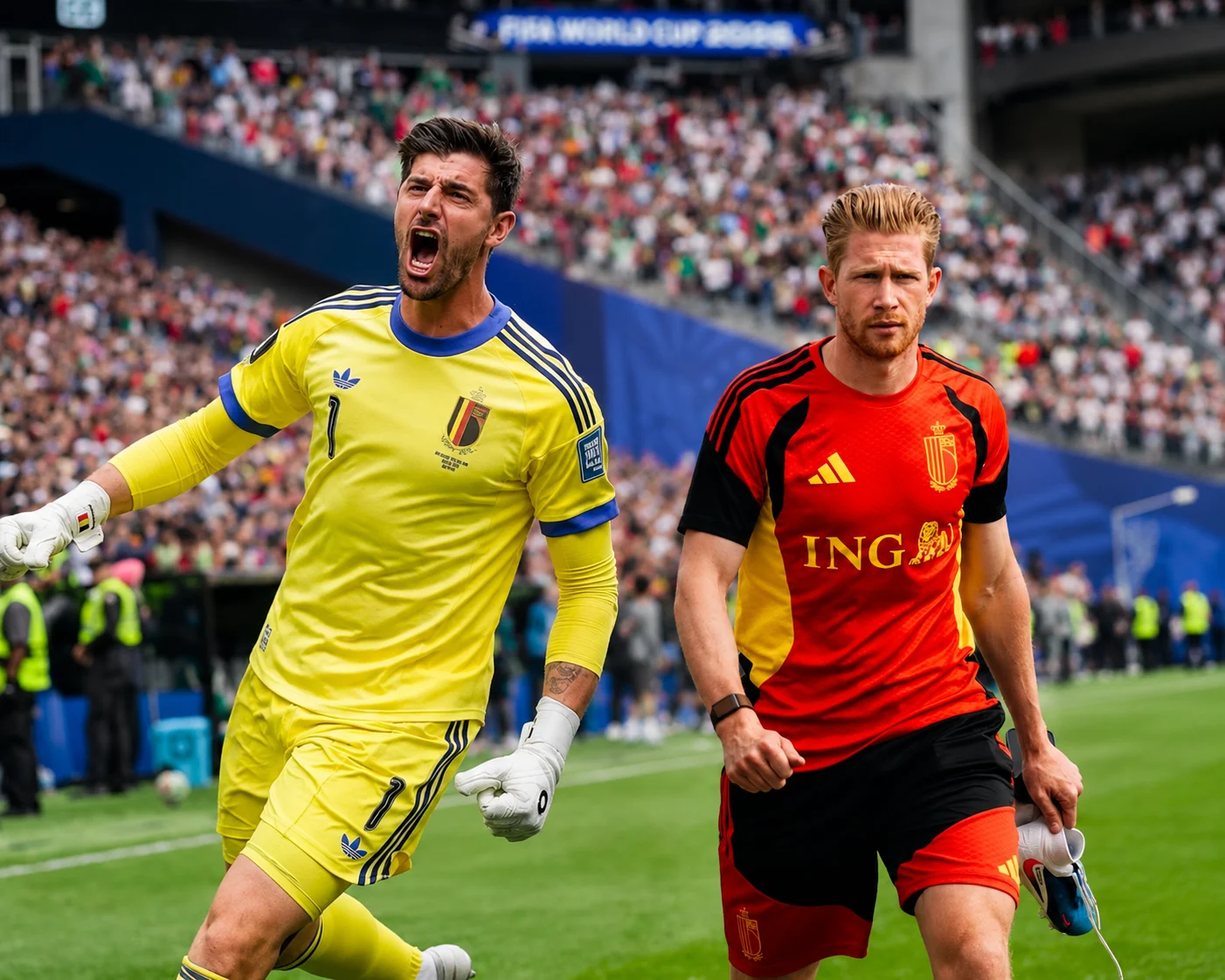 Thibaut Courtois dan Kevin De Bruyne