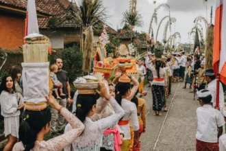 Salah satu ritual Agama Hindu, Upacara Galungan di Bali