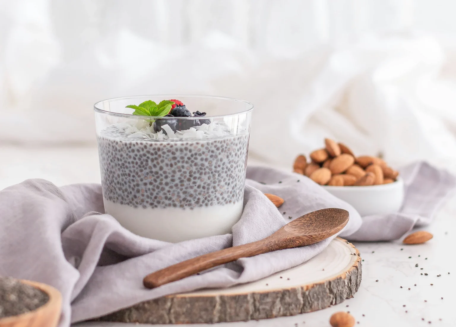 Olahan chia seed dalam puding