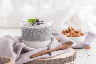 Olahan chia seed dalam puding