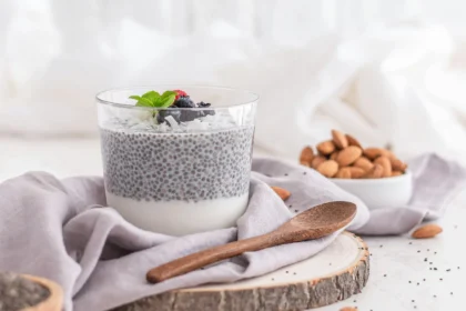 Olahan chia seed dalam puding
