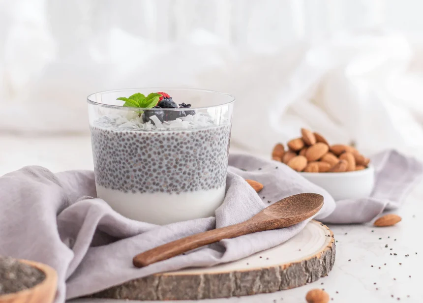 Olahan chia seed dalam puding