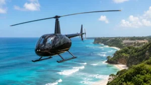 Ilustrasi helikopter wisata.
