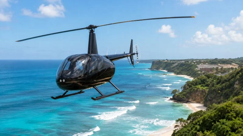 Ilustrasi helikopter wisata.