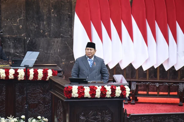 Presiden Prabowo Subianto di Sidang DPR soal RAPBN 2027. (Sumber: Dok. DPR)