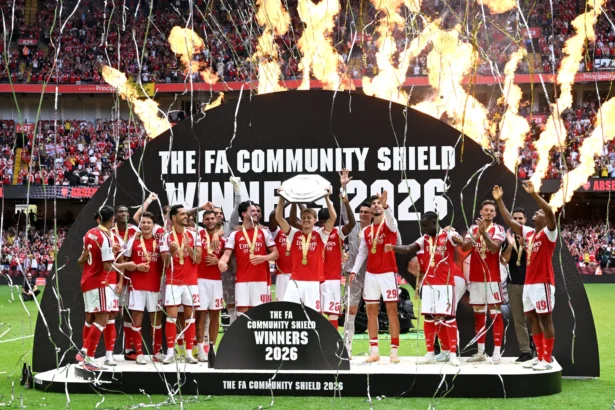 Aesenal memenangkan gelar Community Shield, Minggu, 16 Agustus 2026.