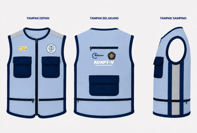 Rompi ADAPT-V buatan mahasiswa Universitas Brawijaya.