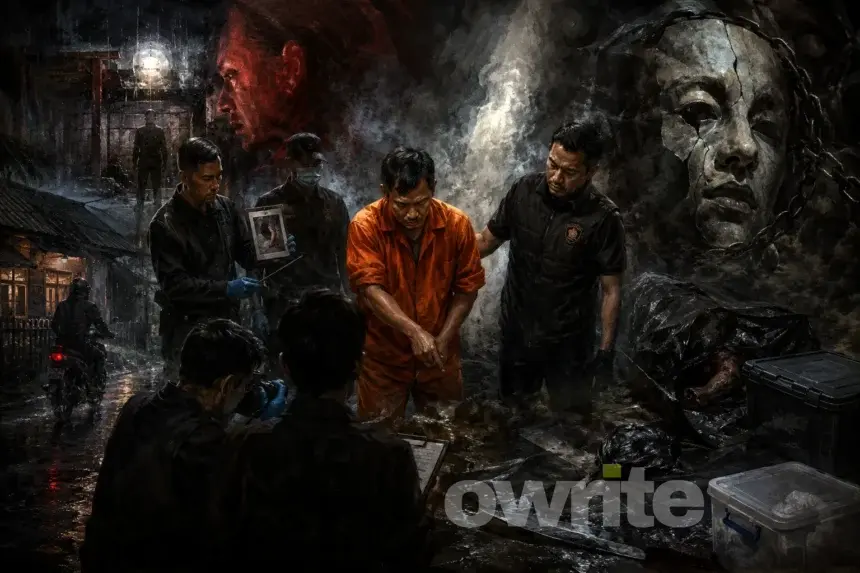 Ilustrasi rekonstruksi mutilasi Depok, Jawa Barat.