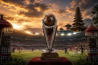 Ilustrasi pertandingan final Piala Presiden 2026 di Bali.