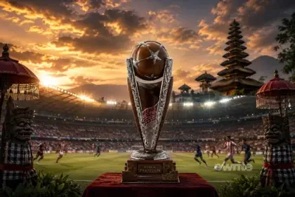 Ilustrasi pertandingan final Piala Presiden 2026 di Bali.