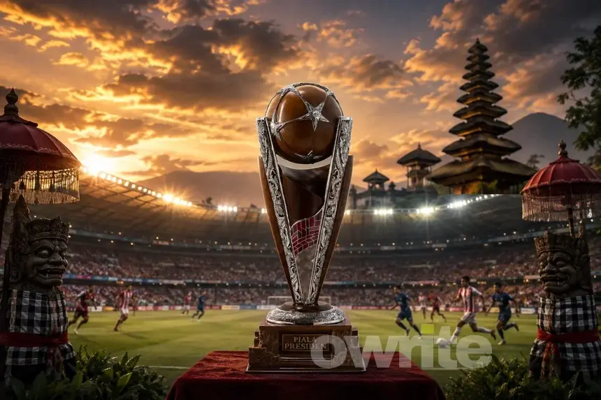 Ilustrasi pertandingan final Piala Presiden 2026 di Bali.
