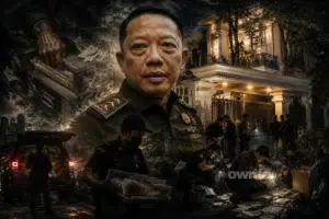 Ilustrasi penggeledahan rumah Febrie Adriansyah.