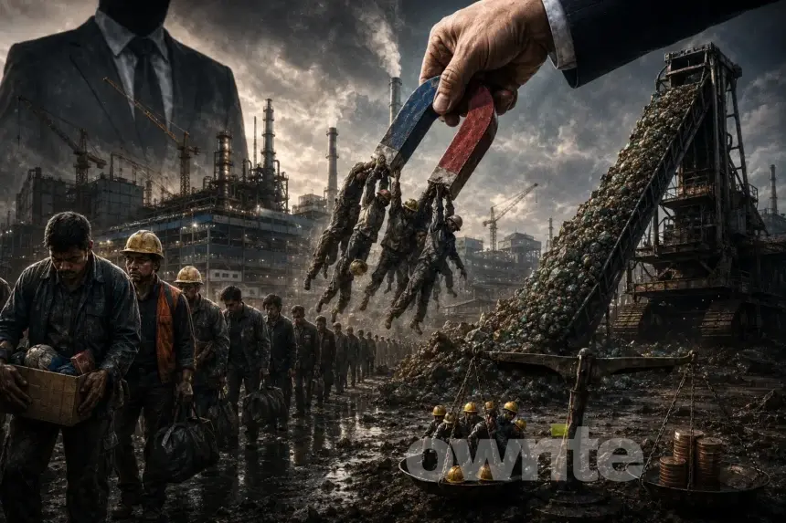 Ilustrasi PHK industri smelter nikel.