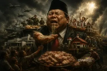 Ilustrasi efisiensi anggaran vs. program pemerintah.