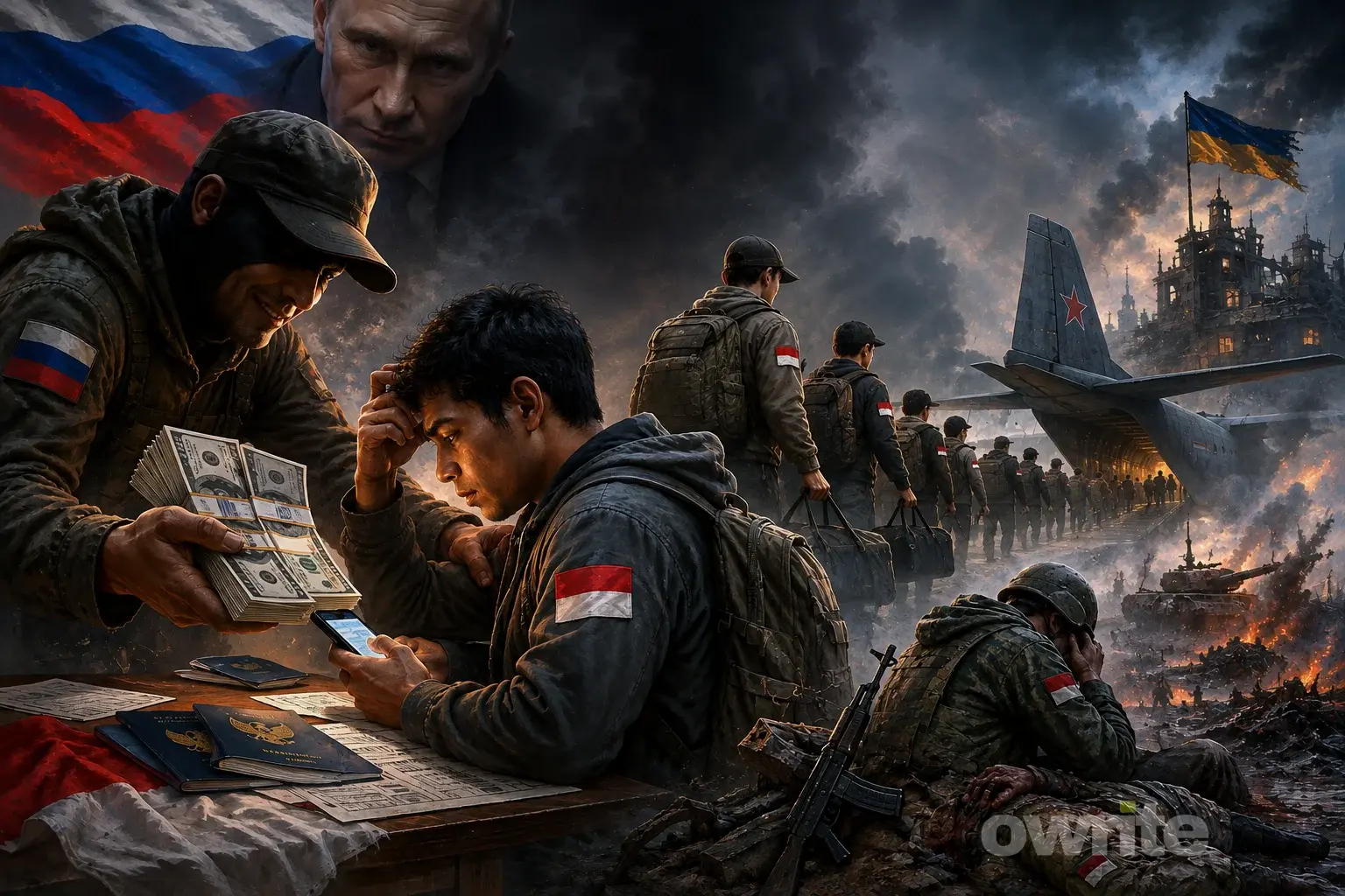 Ilustrasi perekrutan WNI oleh Rusia.