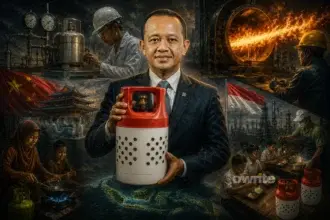 Ilustrasi tabung CNG Merah Putih.