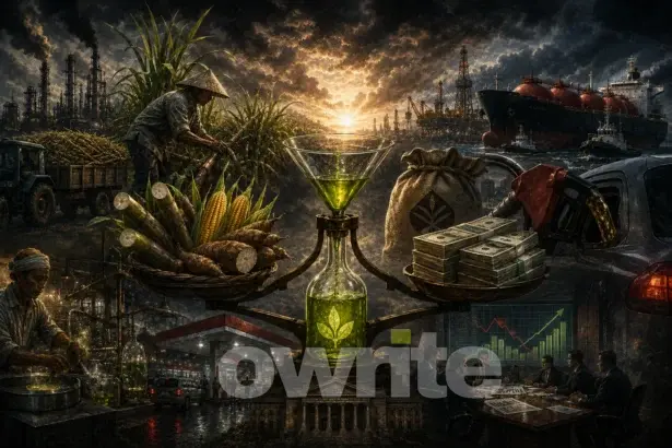 Ilustrasi bioetanol.
