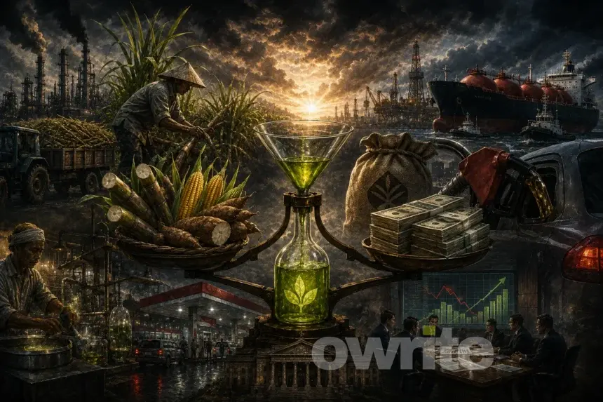 Ilustrasi bioetanol.