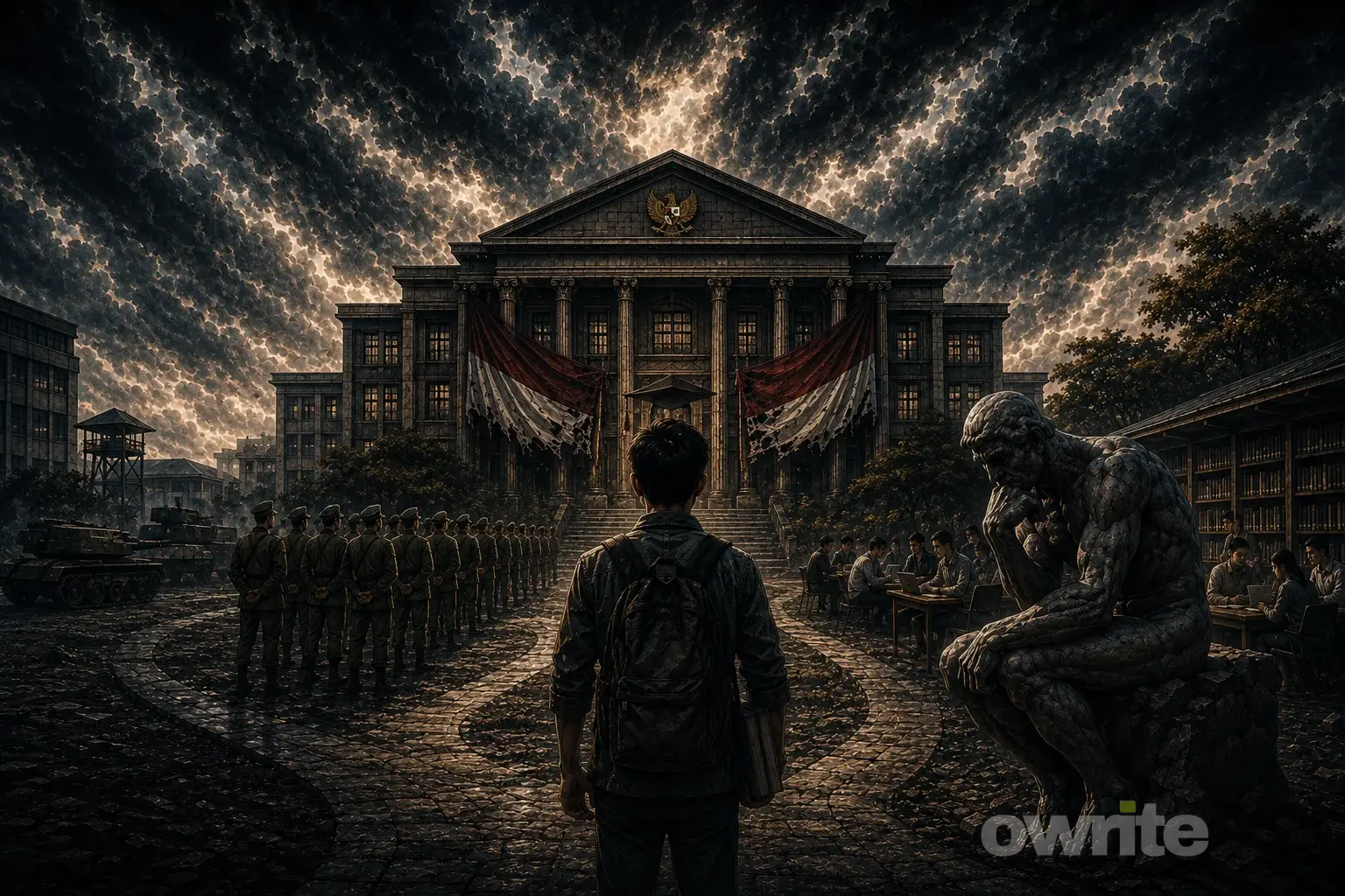 Ilustrasi Universitas Republik Indonesia.