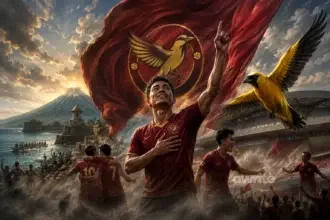 Ilustrasi "Kepodang Emas" Java United FC.
