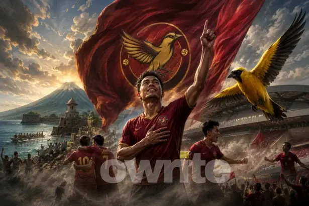Ilustrasi "Kepodang Emas" Java United FC.