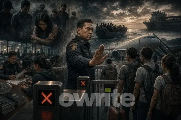 Operasi penegakan di pos pemeriksaan migrasi.