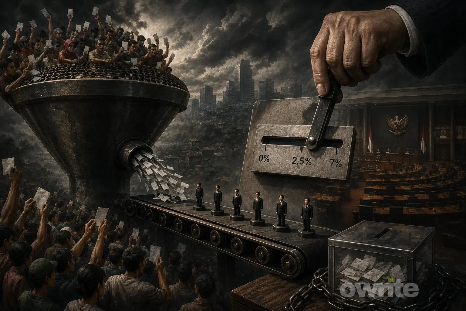 Ilustrasi angka parliamentary threshold.
