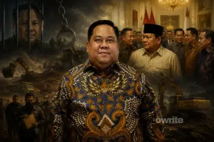 Ilustrasi Anton Timbang di Istana Negara.