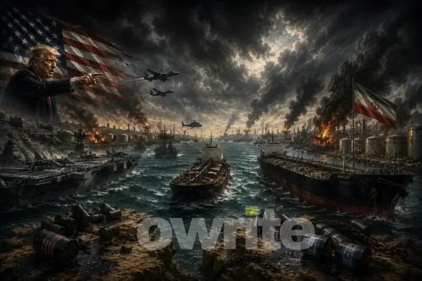 Ilustrasi konflik di Selat Hormuz.