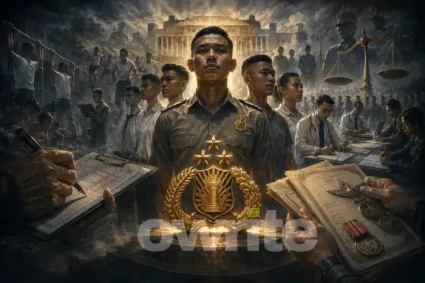 Ilustrasi seleksi anggota Polri.