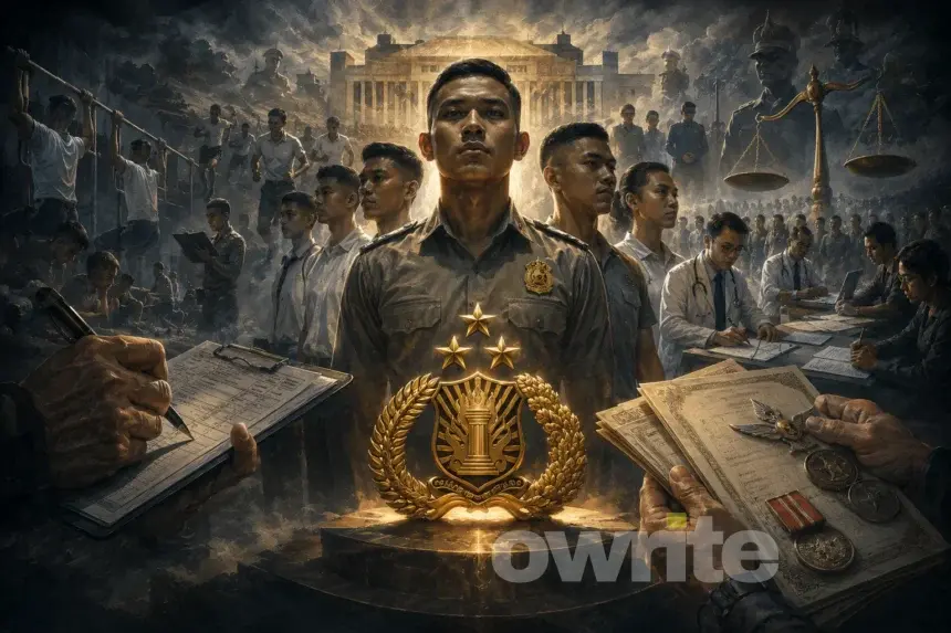 Ilustrasi seleksi anggota Polri.