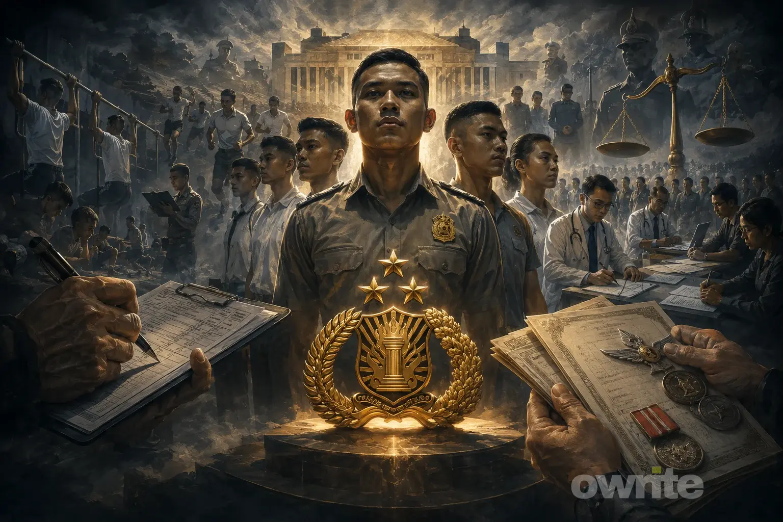 Ilustrasi seleksi anggota Polri.