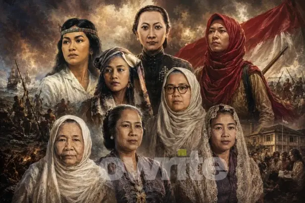Delapan perempuan pejuang kemerdekaan RI.