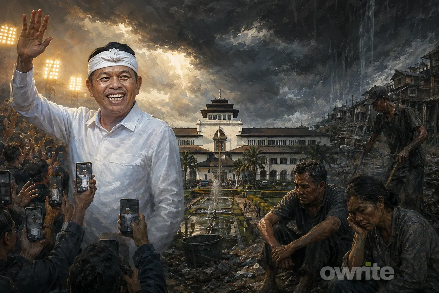 Ilustrasi KDM dan kualitas hidup penduduk Jawa Barat.