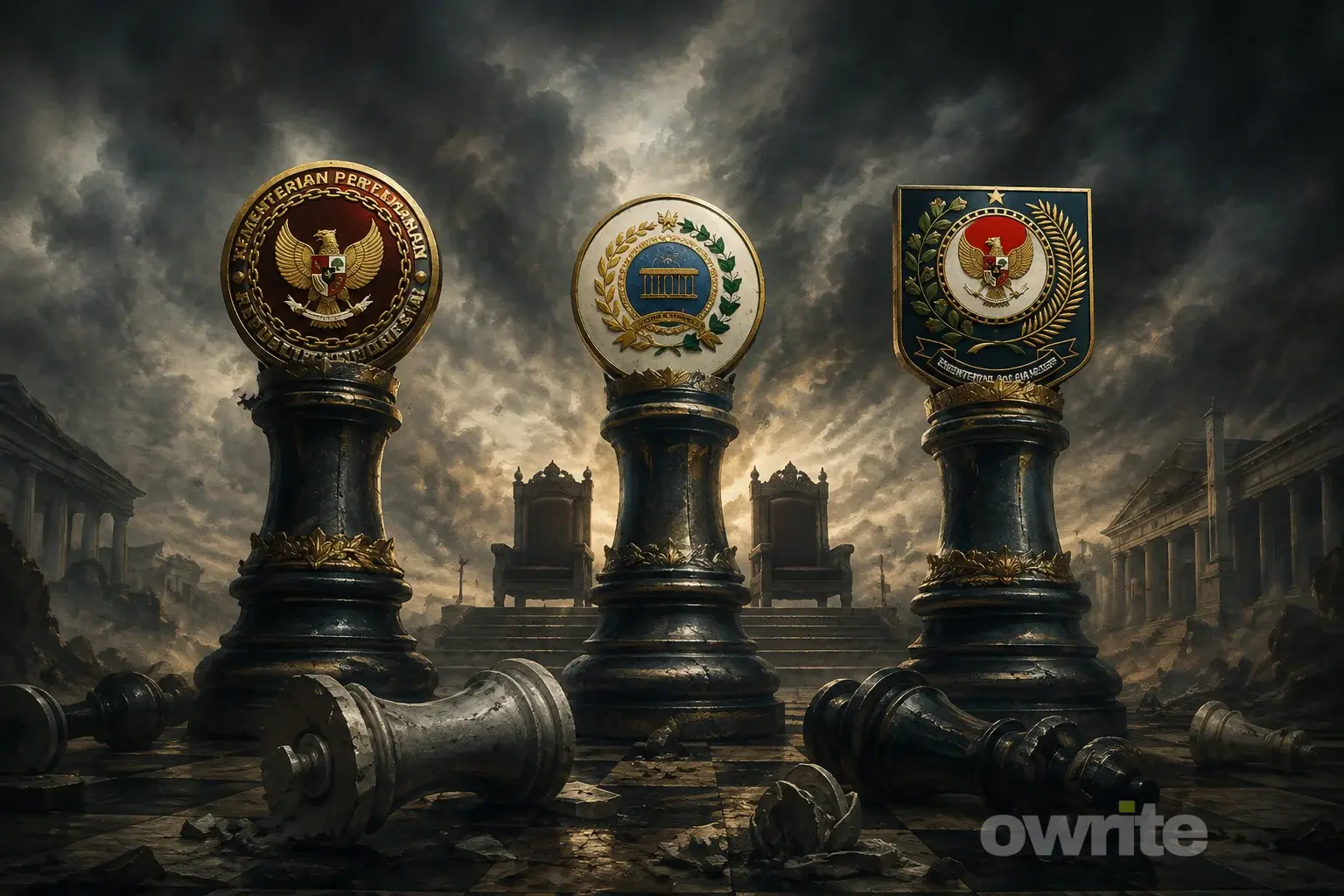 Ilustrasi Triumvirat dalam kekosongan Presiden dan Wakil Presiden RI.