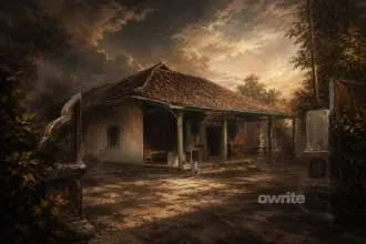 Ilustrasi rumah Rengasdengklok.