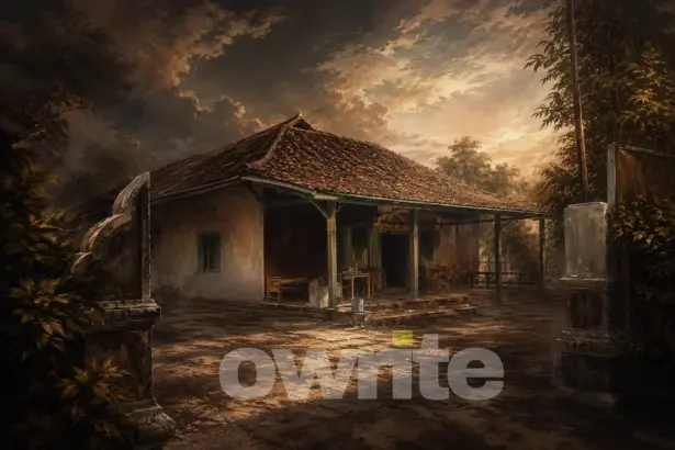 Ilustrasi rumah Rengasdengklok.
