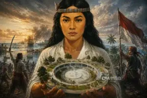Ilustrasi Martha Christina Tiahahu dan Taman Literasi Blok M.