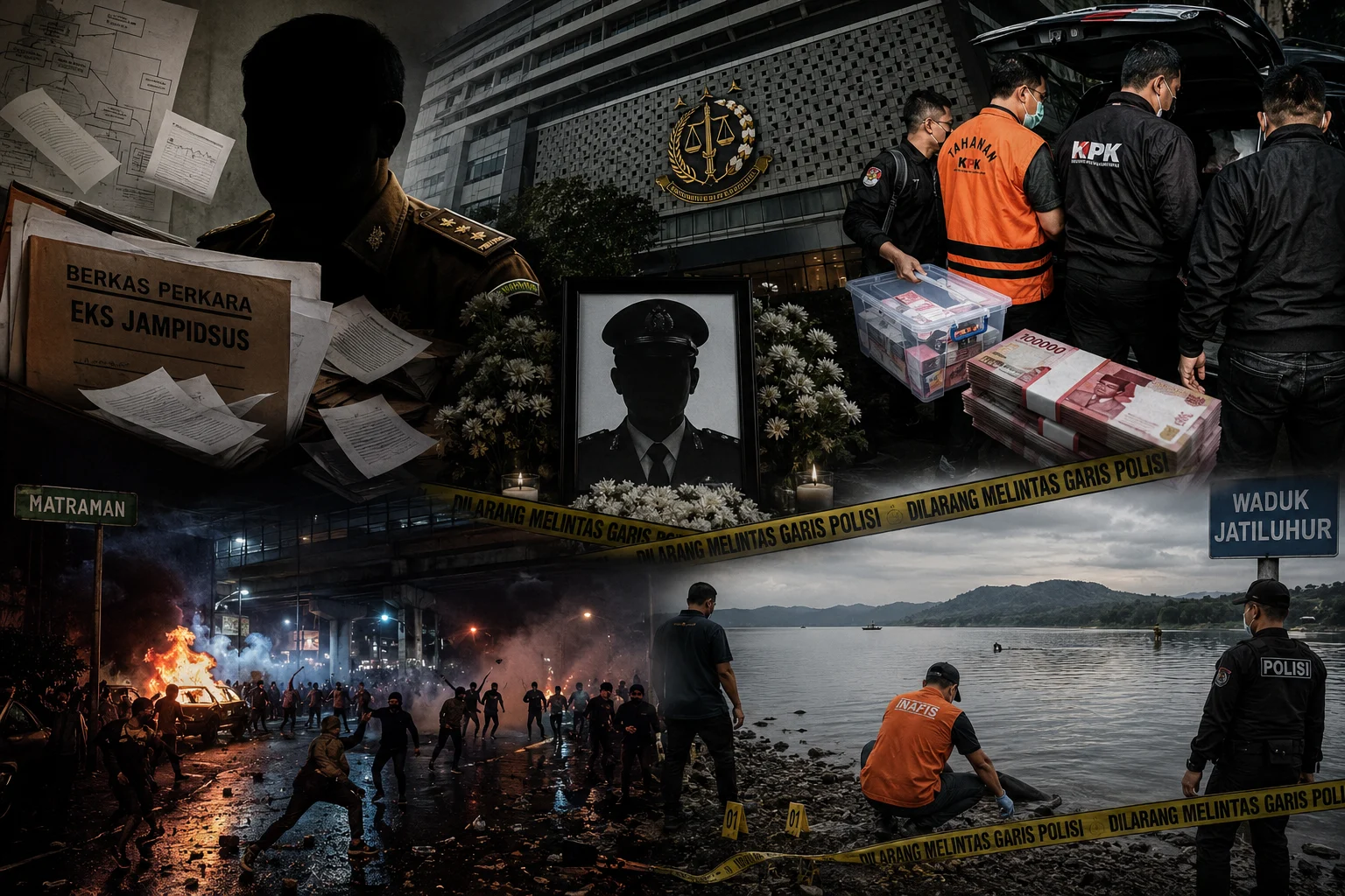 Ilustrasi kasus hukum terheboh sepanjang Juli 2026. (Gambar dibuat AI)