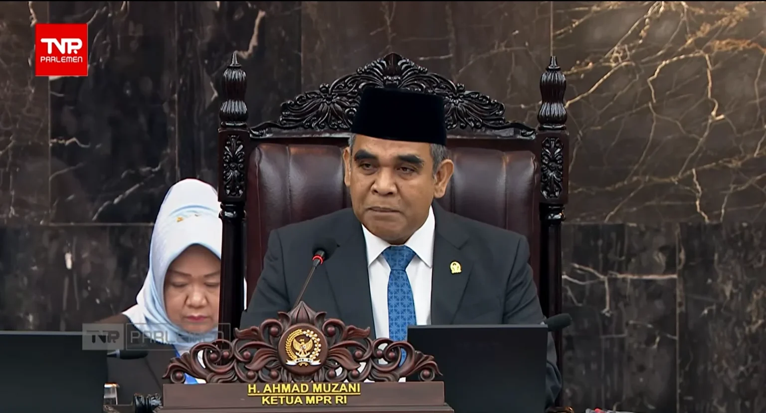 Ketua MPR RI Ahmad Muzani dalam Sidang Tahunan MPR, 14 Agustus 2026.