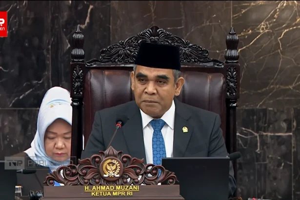 Ketua MPR RI Ahmad Muzani dalam Sidang Tahunan MPR, 14 Agustus 2026.