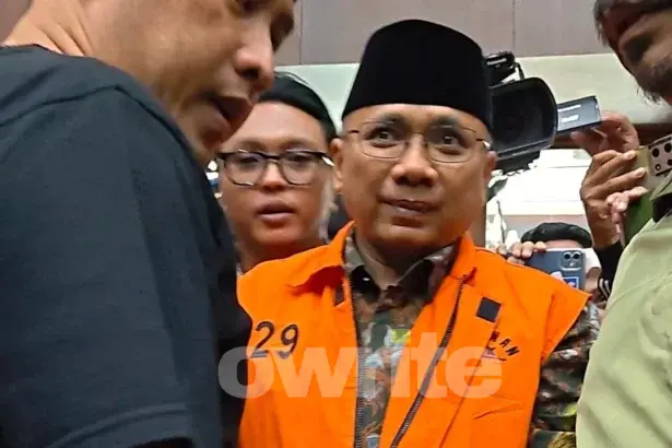Eks Menag Yaqut Cholil Qoumas jelang sidang perdana di PN Tipikor Jakarta Selatan, 11 Agustus 2026.